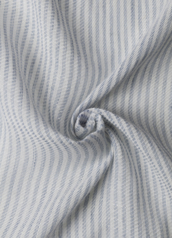 Linen Bengal Edge Stripe Scarf