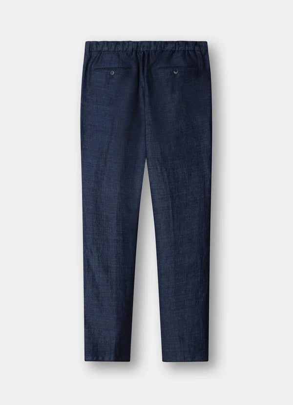 Regular Fit Linen-Cotton Blend Trouser