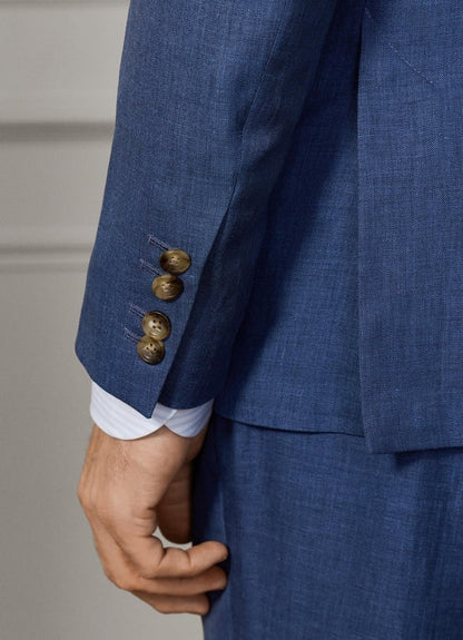 Linen-Wool Hopesack Suit - Woven In Italy