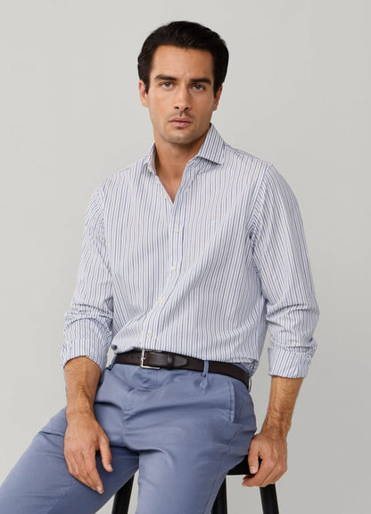 Classic Fit Regimental Stripe Shirt