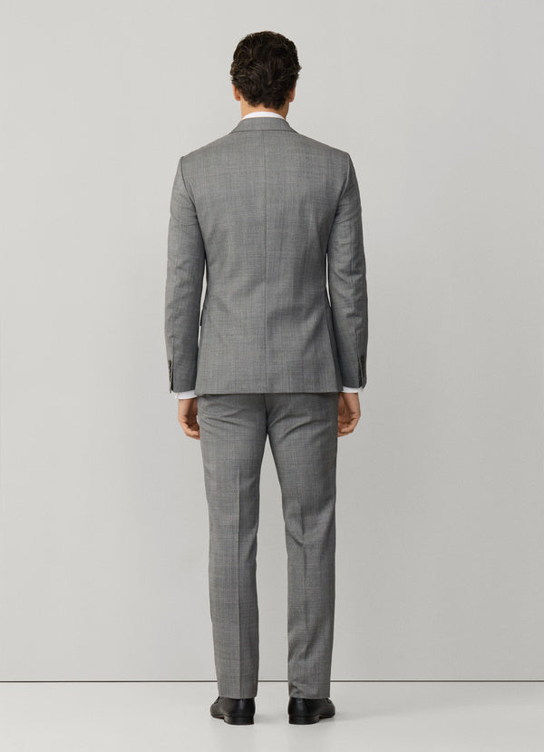 Wool Glen Check Suit - Woven In Italy