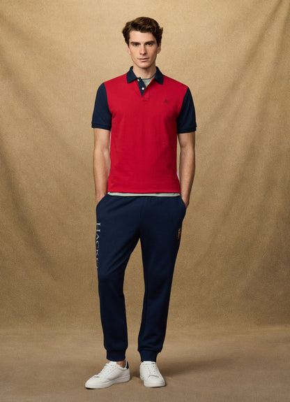 Classic Fit Short Sleeve Colour Block Polo