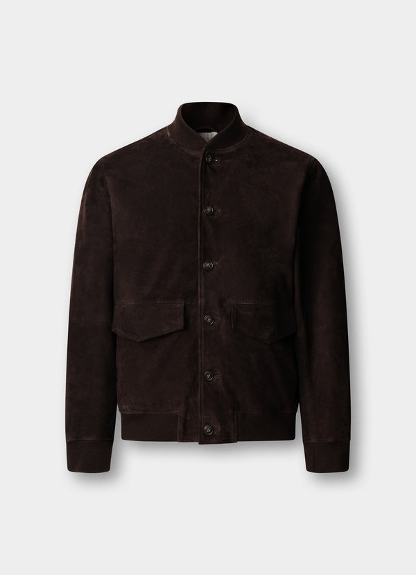 Suede Bomber Jacket