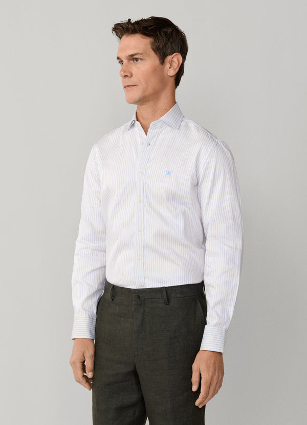 Tailored Fit City Wide Stripe Shirt
