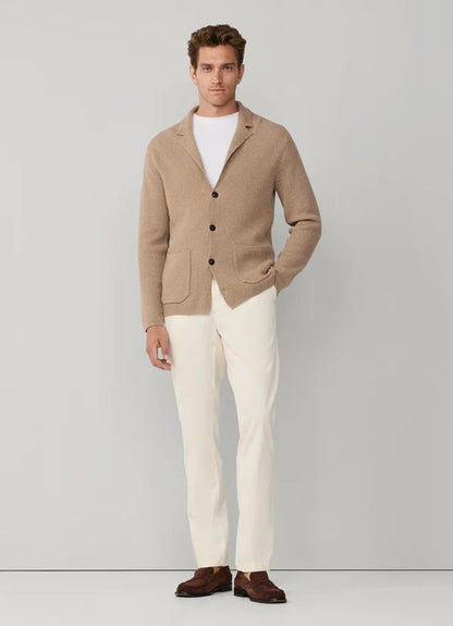 Wool Blend Knit Blazer
