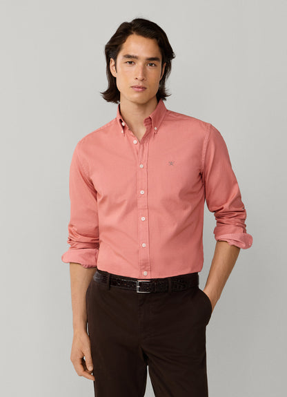 Tailored Fit Garment Dyed Oxford Shirt