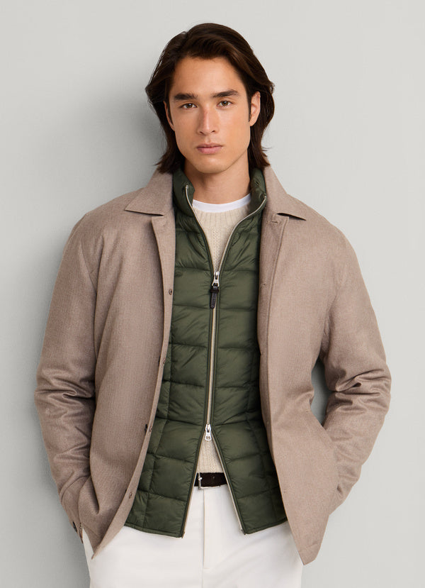 Herringbone Shirt Jacket