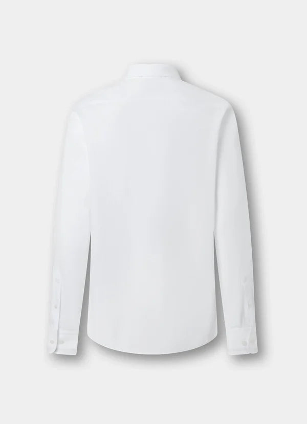 Classic Fit Engineered Stripe Poplin Shirt
