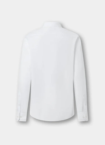 Classic Fit Engineered Stripe Poplin Shirt