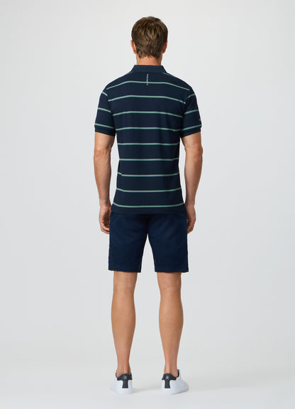 Classic Fit Short Sleeve Stripe Polo