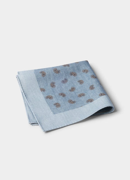 Paisley Wool Pocket Square