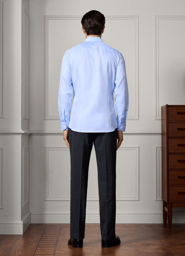 Tailored Fit Formal Plain Twill Shirt