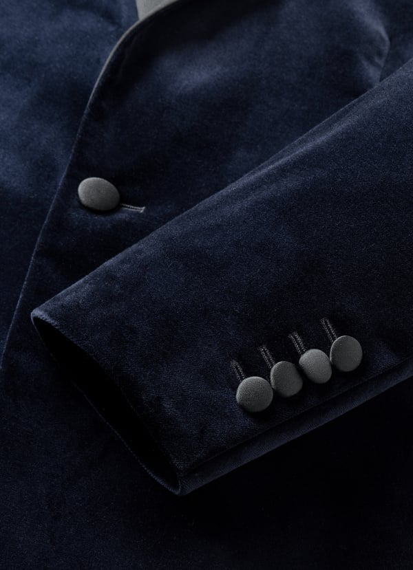 Peak Lapel Velvet Jacket
