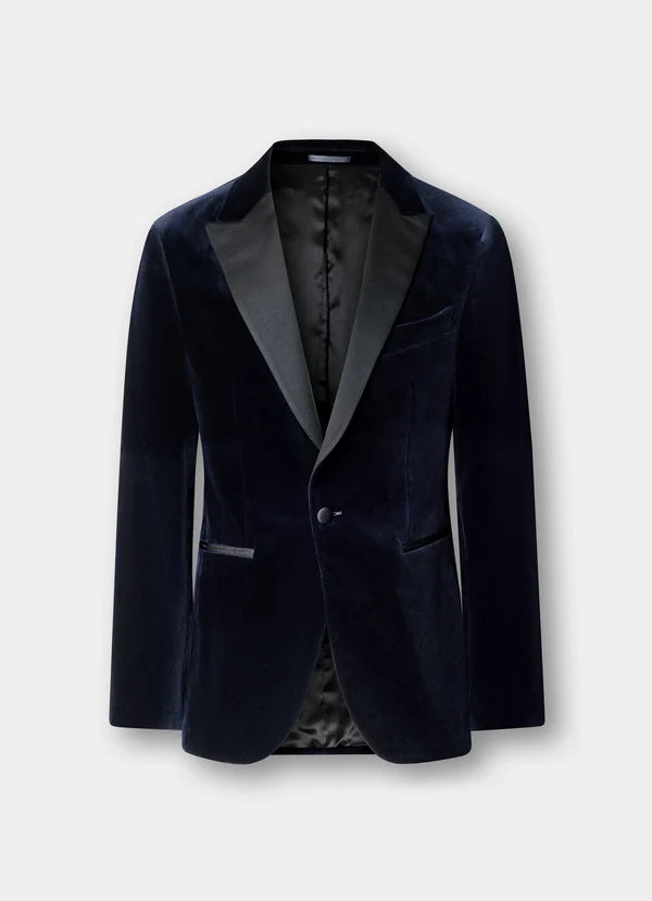Peak Lapel Velvet Jacket