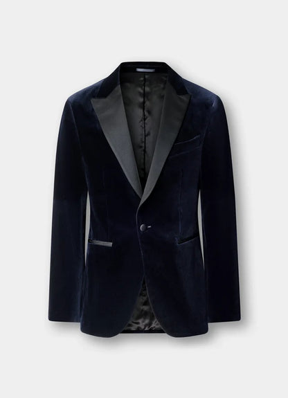Peak Lapel Velvet Jacket