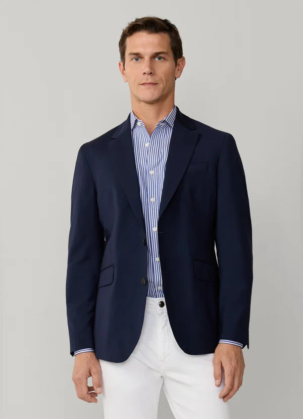 Tropical Wool Travel Blazer With Bib