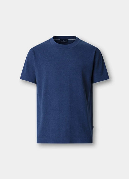Cotton-Linen Knitted Short Sleeve T-Shirt