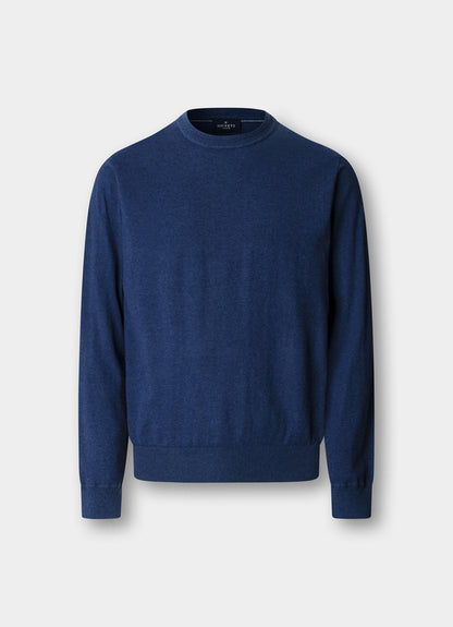 Cotton-Linen Knitted Crew-Neck Jumper