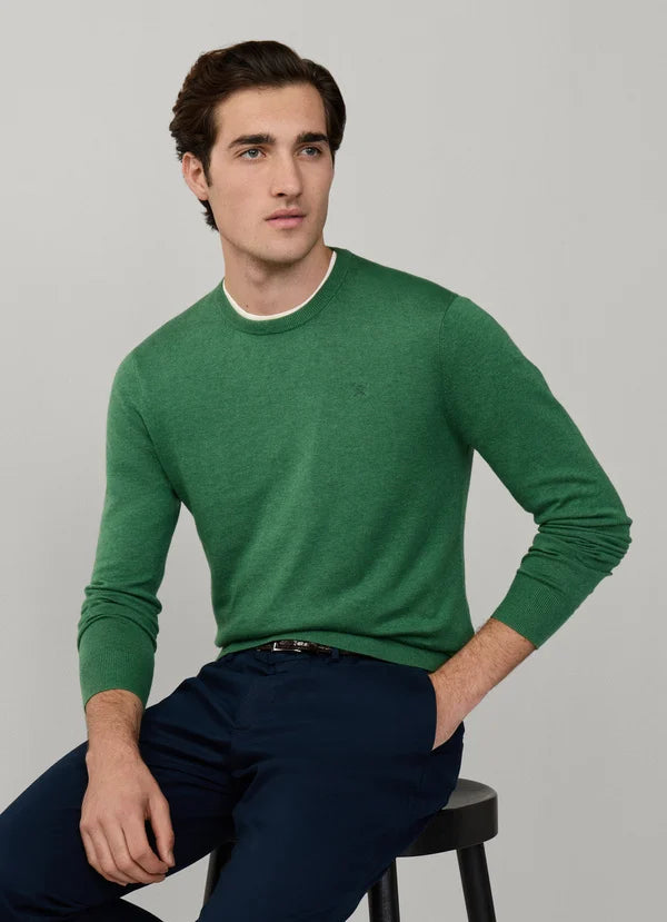 Cotton-Silk Crew-Neck Jumper