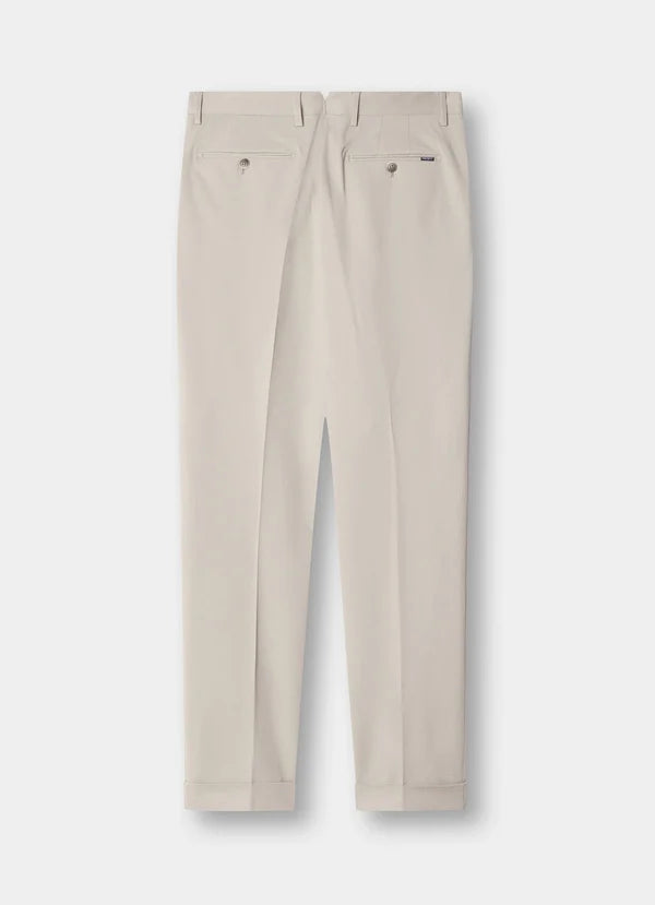 Regular Fit Double Pleat Chino