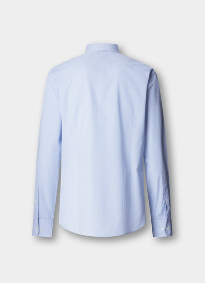 Tailored Fit Engineered Stripe Poplin Shirt