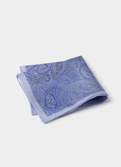 Large Paisley Silk Pocket Square