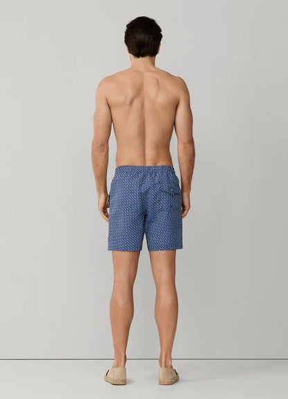 Geo Block Print Swim Trunk