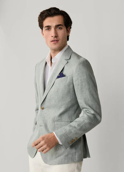 Linen Delave Hopsack Blazer