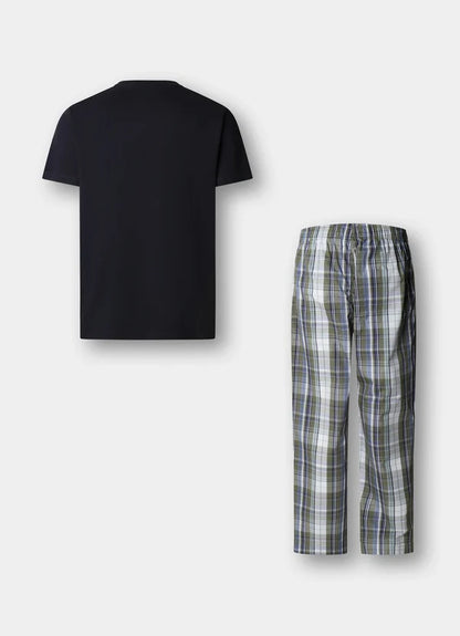 Checked T-Shirt Pyjama Set