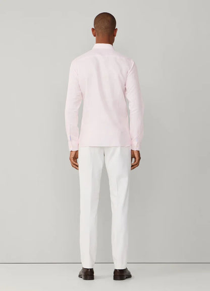 Tailored Fit Linen-Cotton Stripe Shirt