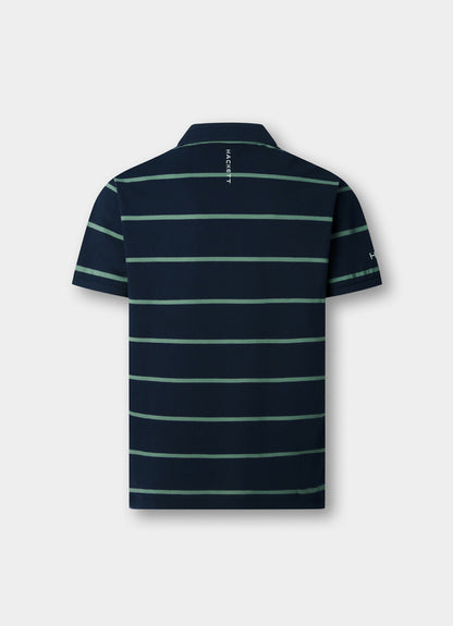 Classic Fit Short Sleeve Stripe Polo