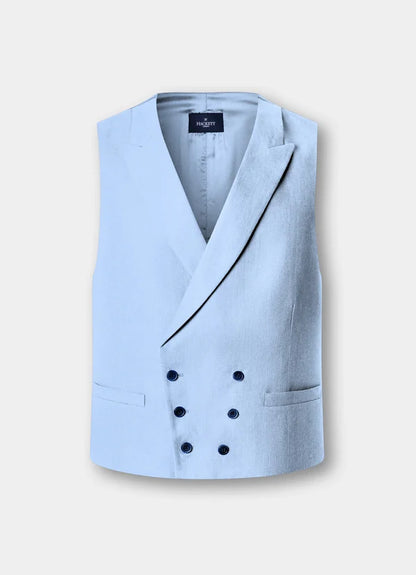Double Breasted Linen Waistcoat