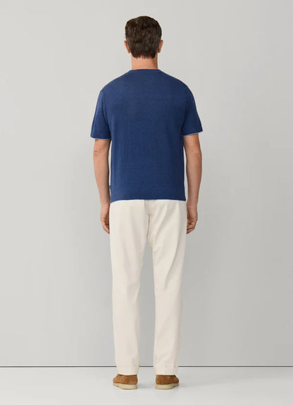 Cotton-Linen Knitted Short Sleeve T-Shirt
