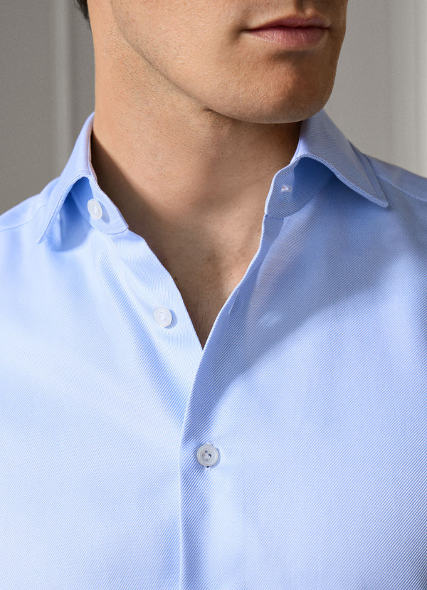 Tailored Fit Formal Plain Twill Shirt