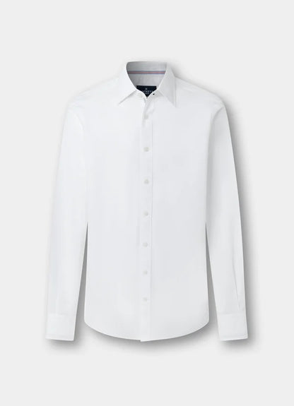 Classic Fit Engineered Stripe Poplin Shirt