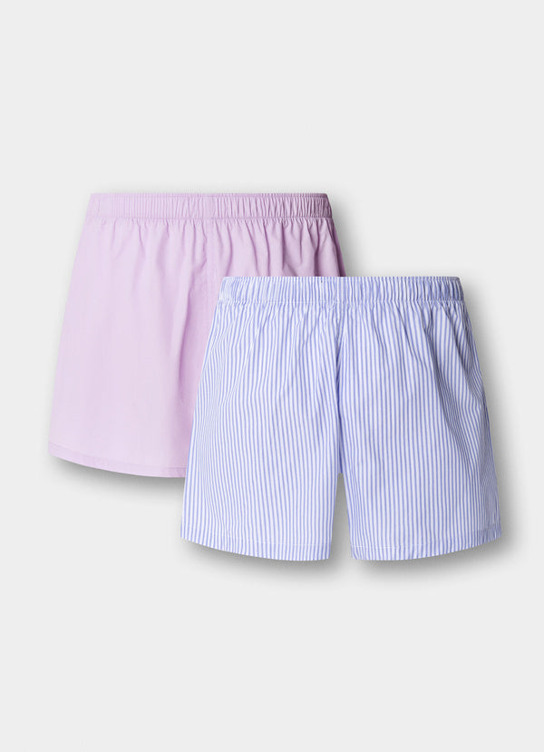 Two Pack Stripes Boxer