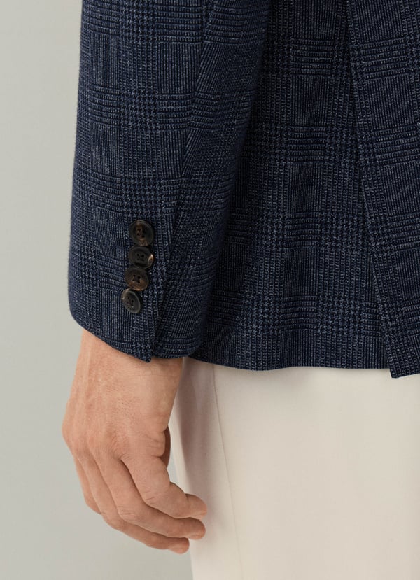 Jersey Glencheck Blazer