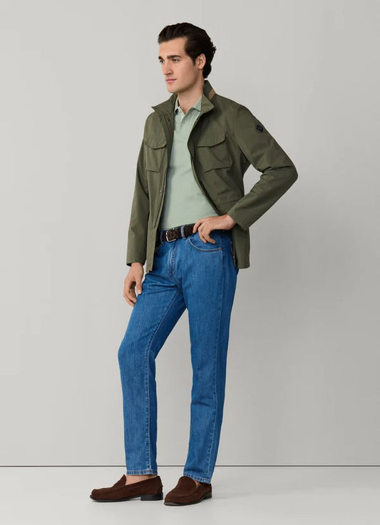 Classic Fit Cotton-Linen Blend Denim