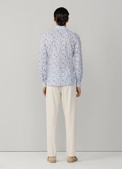 Tailored Fit Island Print Shirt