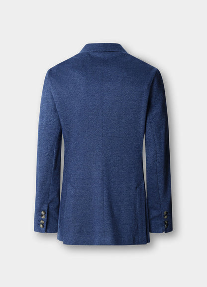 Cotton Knitted Glencheck Blazer