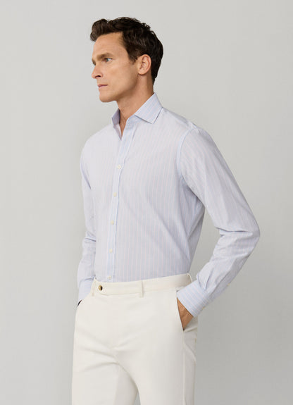Classic Fit Hairline Two-Tone Stripe Shirt