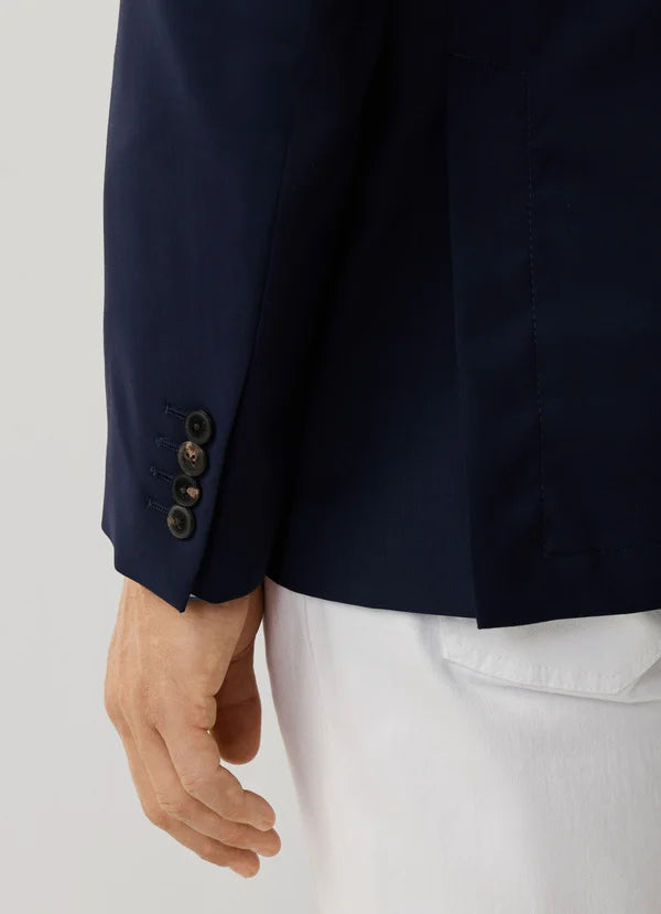 Tropical Wool Travel Blazer With Bib