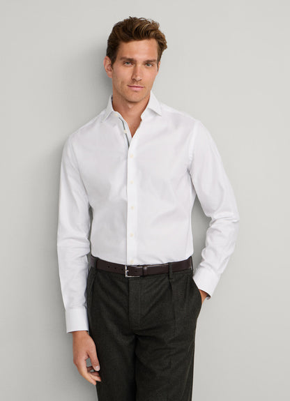 Tailored Fit Pinpoint Selvedge Shirt