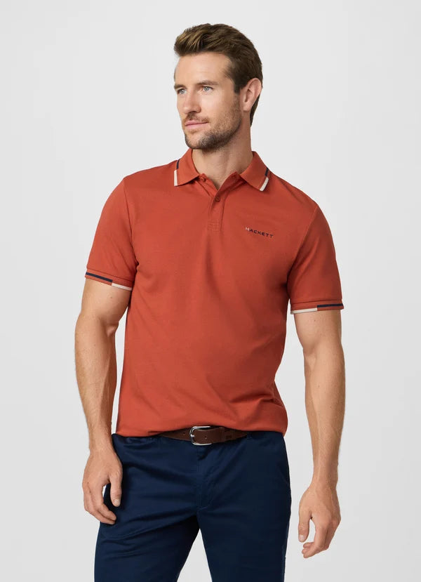 Classic Fit Short Sleeve Tipped Polo