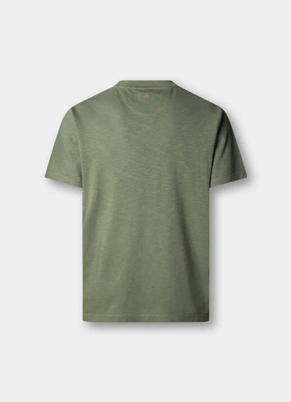 Classic Fit Linen Blend Graphic T-Shirt