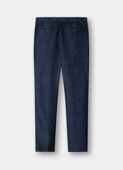 Regular Fit Linen-Cotton Blend Trouser