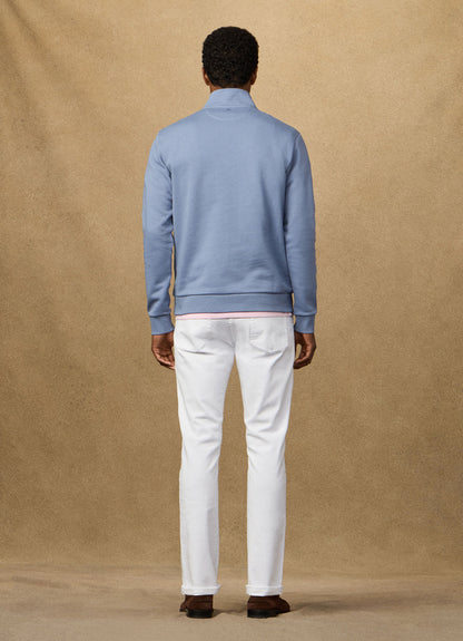 Branded Badge Quarter Zip Sweat