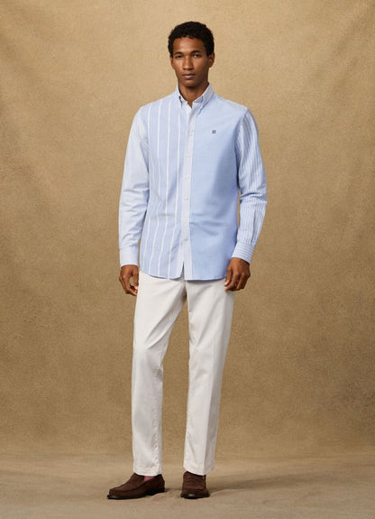 Classic Fit Patchwork Oxford Shirt