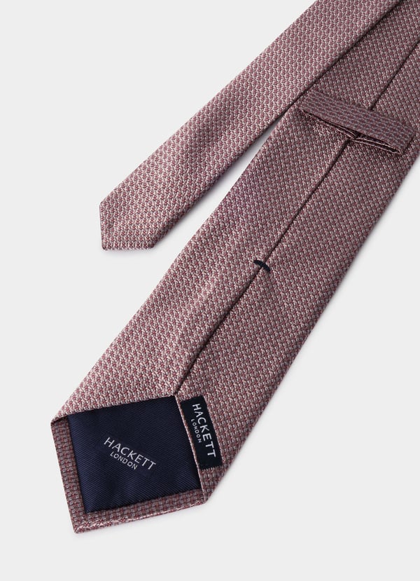 Textured Plain Silk Tie