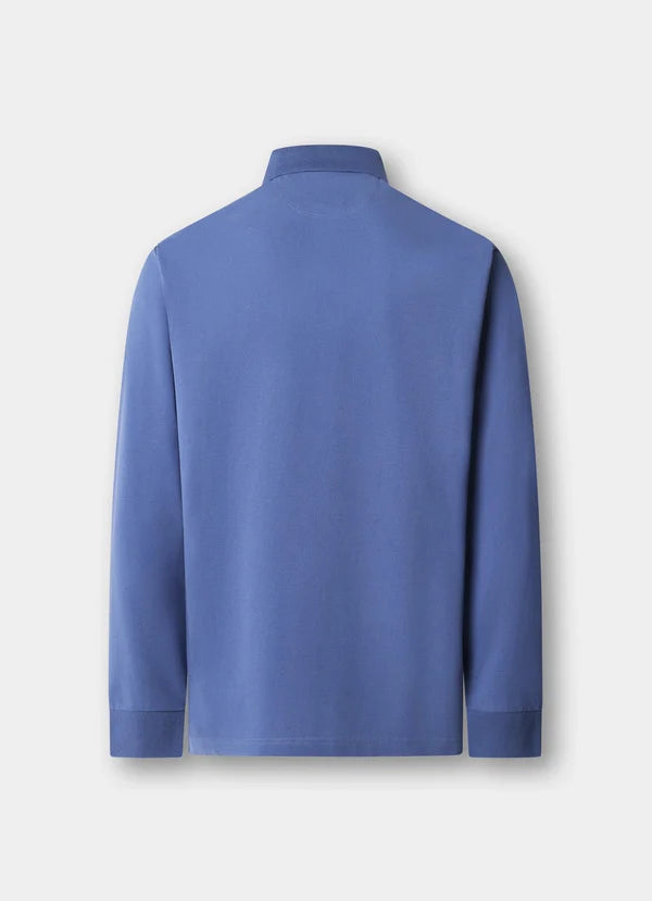 Slim Fit Long Sleeve Pique Polo